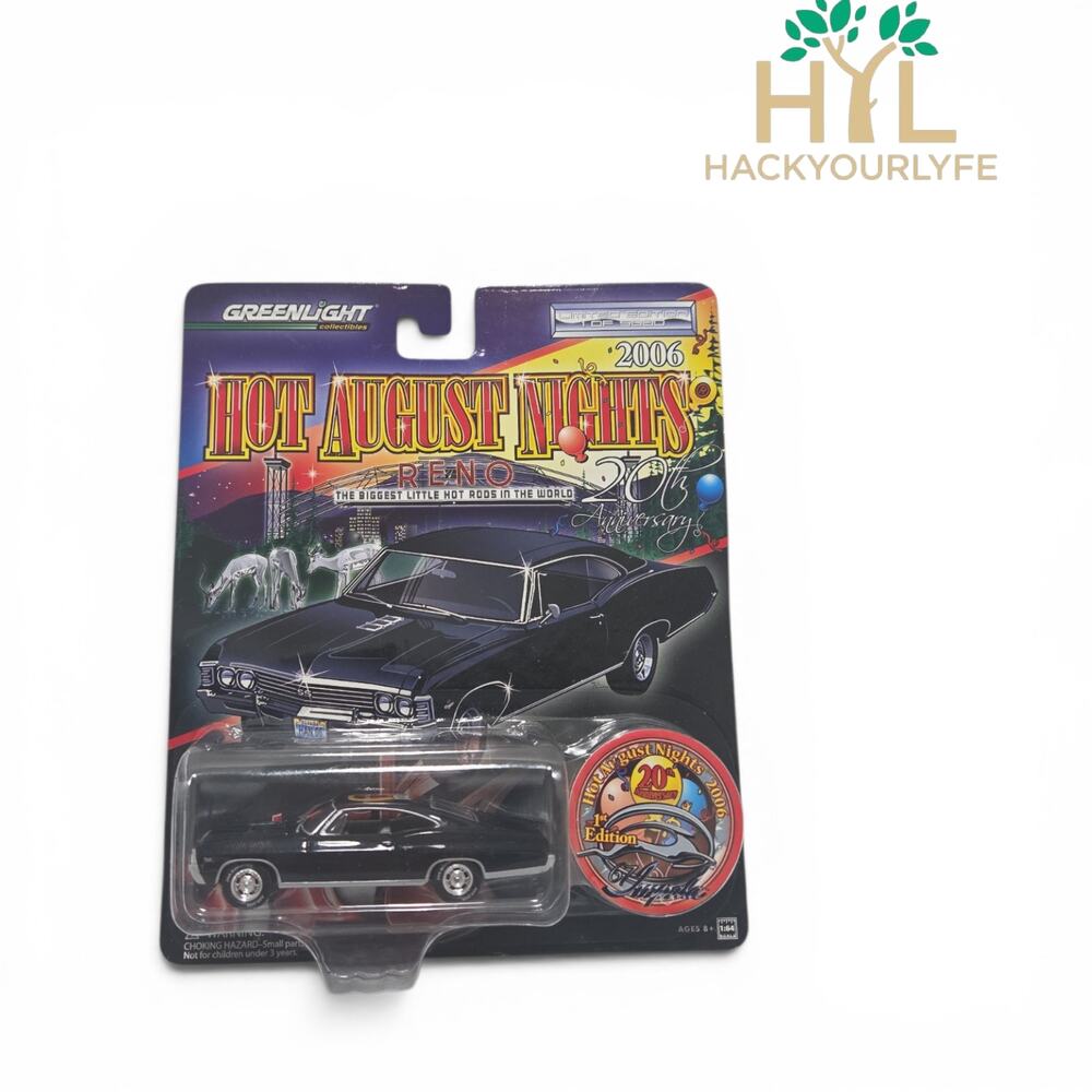 Greenlight 1967 Chevrolet Impala 427 SS Black 1 of 5000 Diecast Car 1 64 New